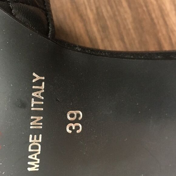 L’intervalle Leather Mule Shoes Sandals Heels Shoes Black 39 - Picture 10 of 10